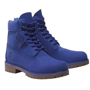 Timberland Premium 6' WP Women's Boot -‎ Bright Blue Nubuck - Size: 7